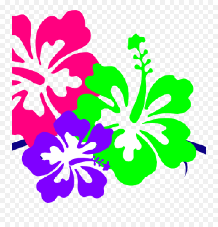 Hawaiian Flower Clip Art Borders - Flower Clip Art Hawaiian Png,Hawaiian Flowers Png