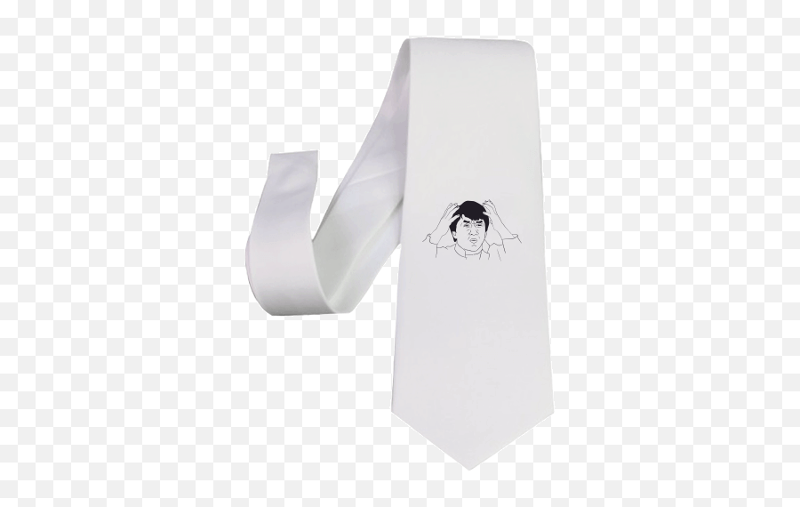 Tie With Printing Jackie Chan - Jackie Chan Rage Face Png,Jackie Chan Png