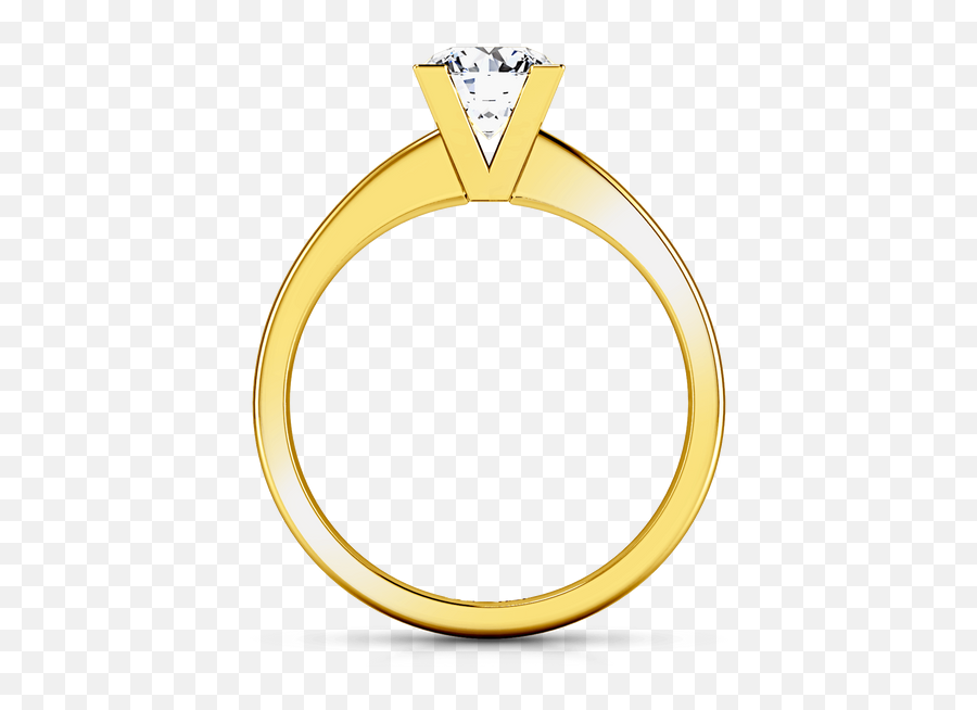 Solitaire Diamond Engagement Ring Icon 14k Yellow Gold - Ring Ceremony Png,Wedding Ring Icon