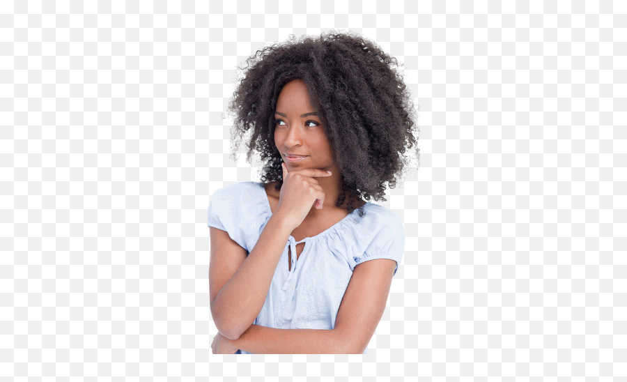 Black Girl Thinking - Many Quadrilaterals Are There In The Figure Png,Black Woman Png