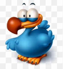 Extinct Flightless Twitter Bird Icon - Dodo Png Cartoon,Twitter Bird Png