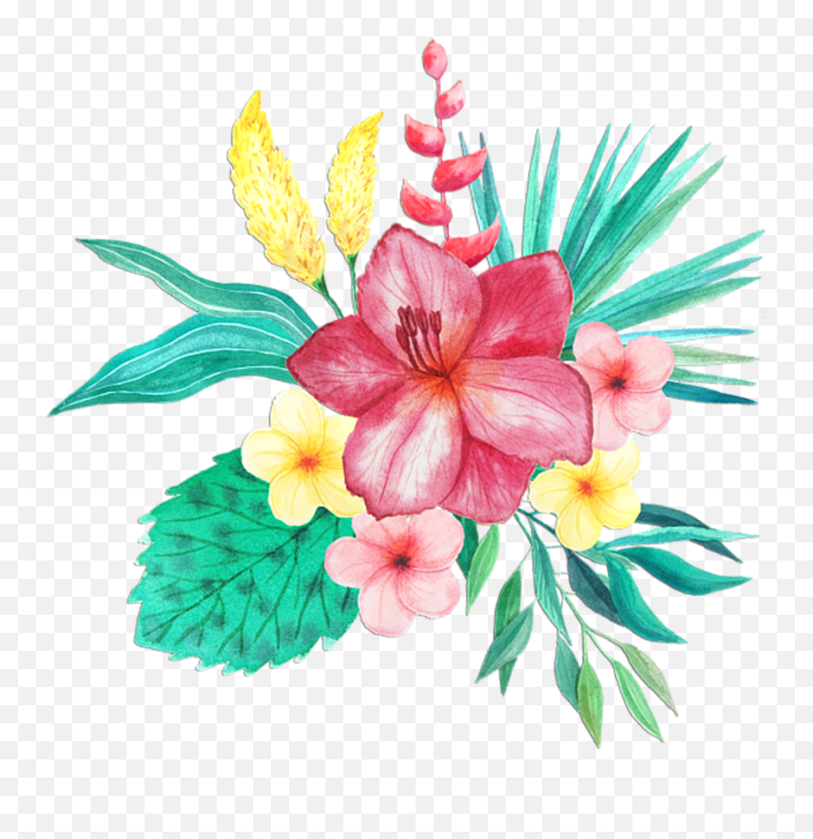 Tropical Transparent Png Clipart Free - Transparent Background Tropical Flower Clipart,Tropical Png