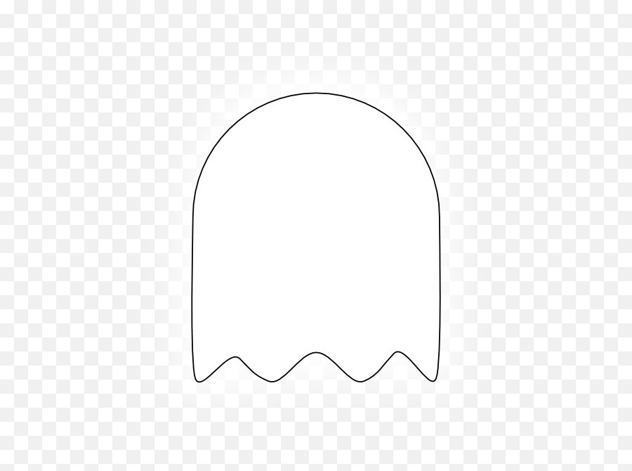 Pac Man Ghost Outline Clipart - Circle Png,Pacman Ghost Png