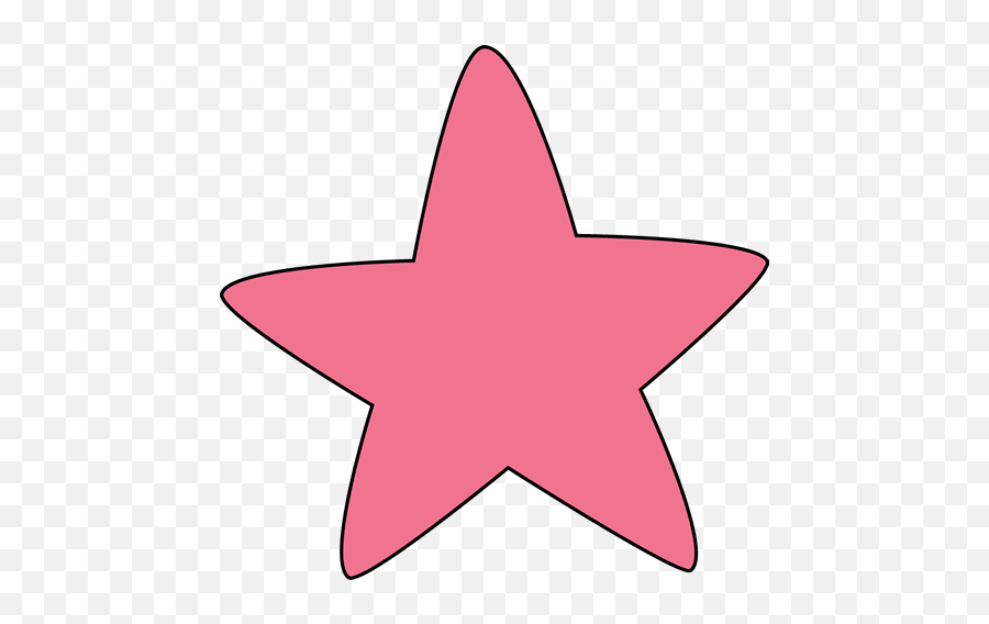 Color Stars Clipart - Coloured Star Clipart Png,Rounded Star Png