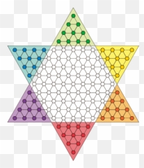 How To Play Chinesse Checkers - Empty Chinese Board png
