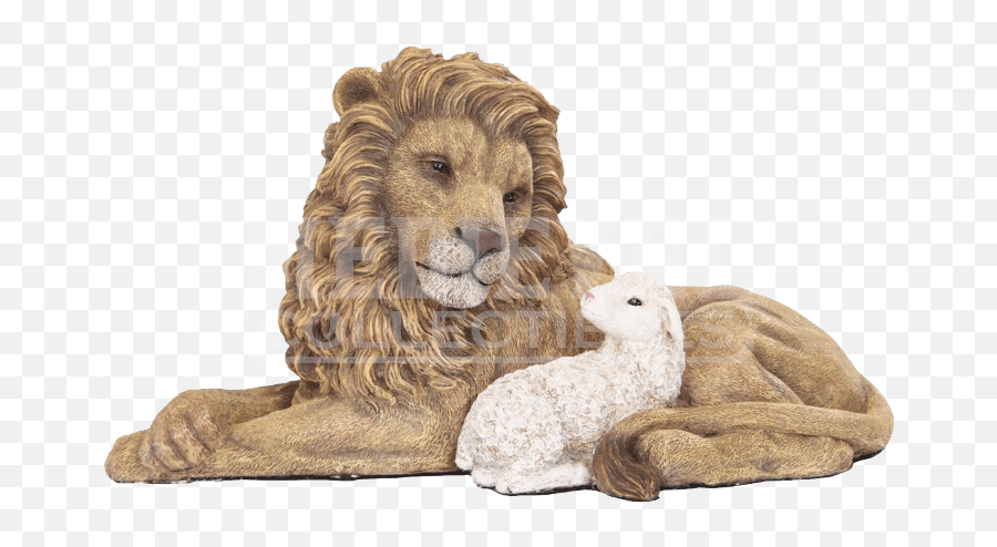 Lion And Lamb - Clip Art Lamb And Lion Png,Lamb Png