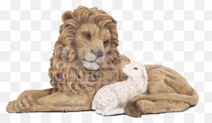 Lion And Lamb - Clip Art Lamb And Lion Png,Lamb Png