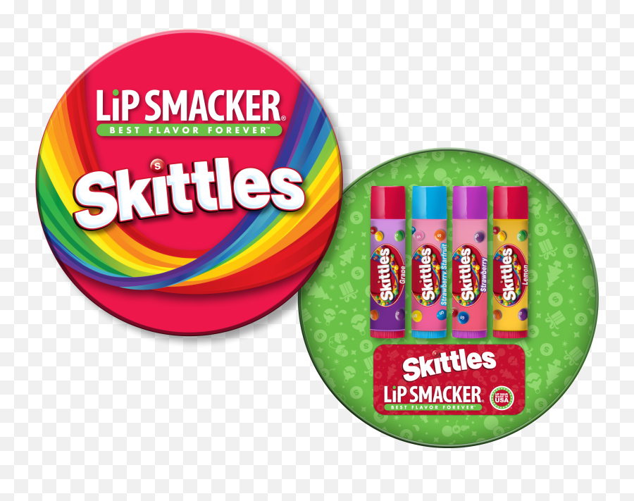 Tin Collection - Lip Smacker Skittles Tin Png,Skittles Logo Png