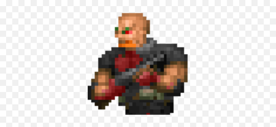 Shotgun Guy Doom Wiki Fandom - Deadpool Face Pixel Art Png,Doom Guy Png
