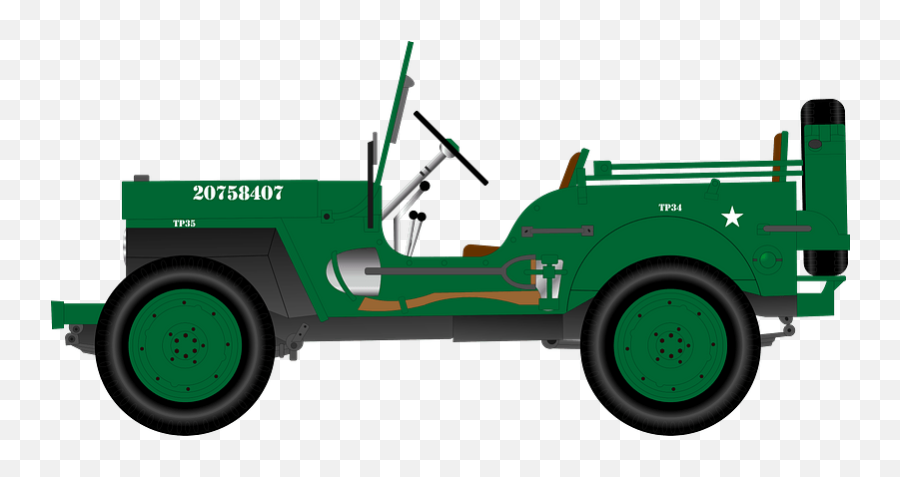 Clipart - Army Jeep Cartoon Png,Jeep Logo Clipart