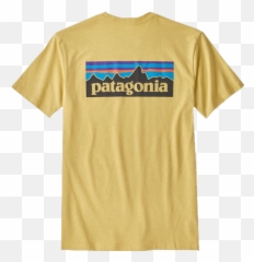 Patagonia P - 6 Logo Responsible Tee Sun Yellow Arrow U0026 Beast Patagonia Clothing Png,Patagonia Logo Font