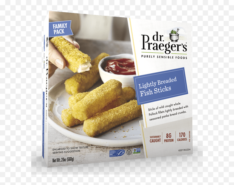 Lightly Breaded Fish Sticks Family Pack Dr Praegeru0027s - Dr Fish Sticks Png,Fishstick Png