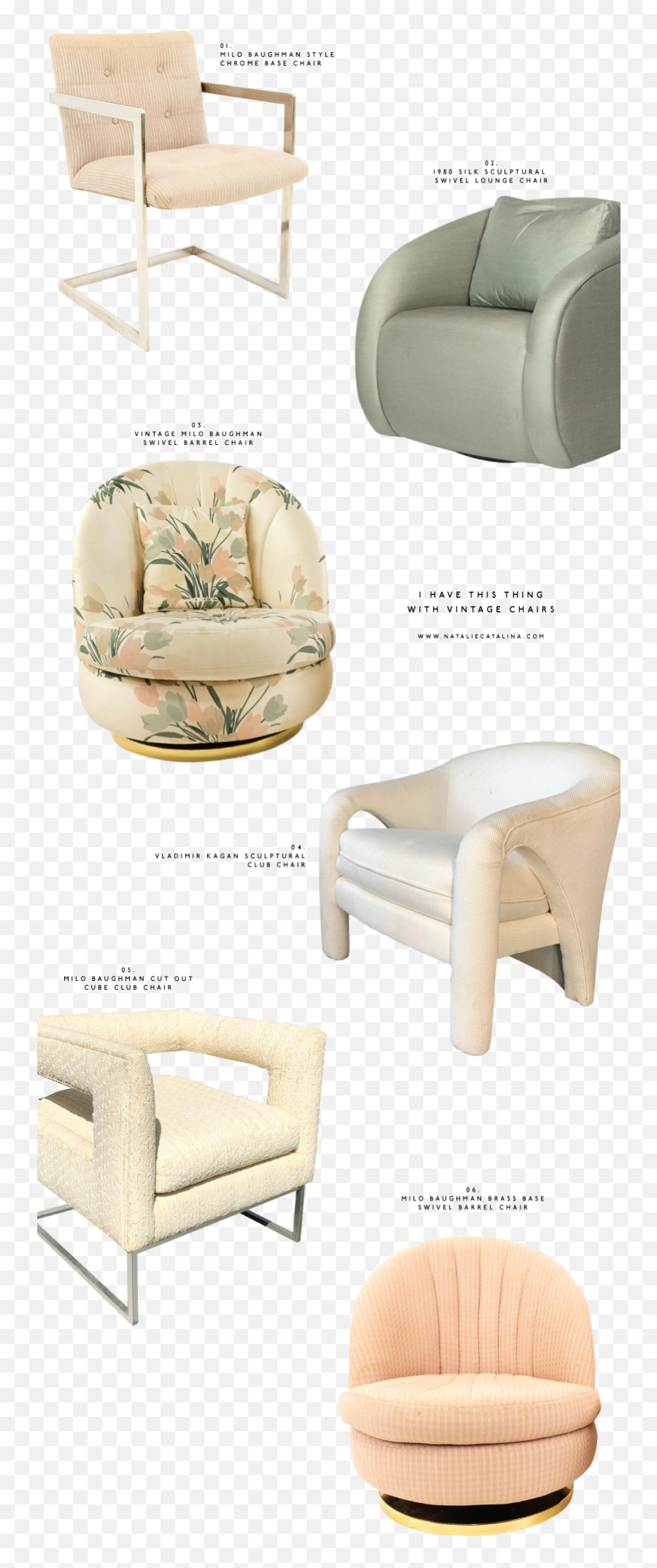 I Have This Thing With Vintage Chairs U2014 Natalie Catalina - Club Chair Png,Chairs Png
