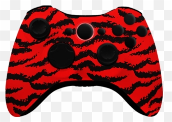 Download Aporia Xbox 360 Red Tiger Controller - White And Black Background png