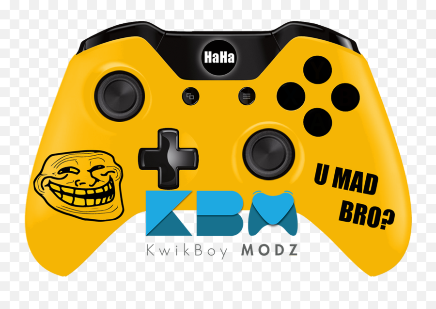 Troll Face Xbox One Controller Yellow - Spongebob Ps4 Controller Png,Troll Face Png