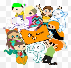 Happy Cartoon Eyes Png - The One With Red And Blue Eyes Is Sharing