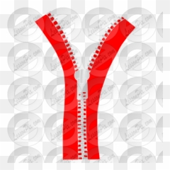 Zipper Stencil For Classroom Therapy Use - Great For Cricket png