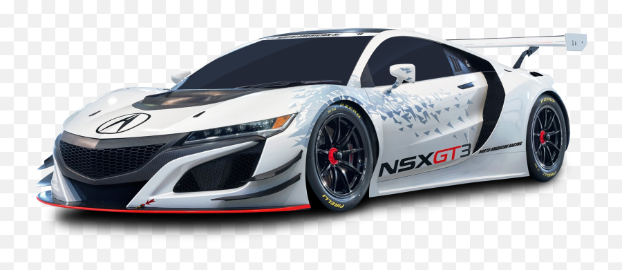Acura Nsx Gt3 Racing White Car Png - Acura Nsx Gt3 2016,Race Car Png