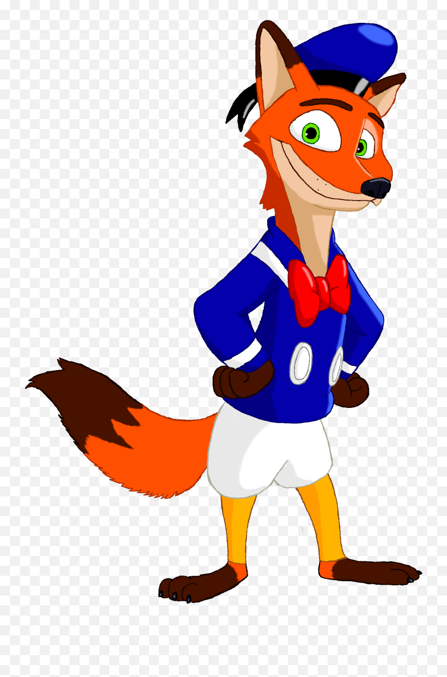 Download Nick Wilde As Donald Duck - Donald Duck Png Image Fictional Character,Nick Wilde Png