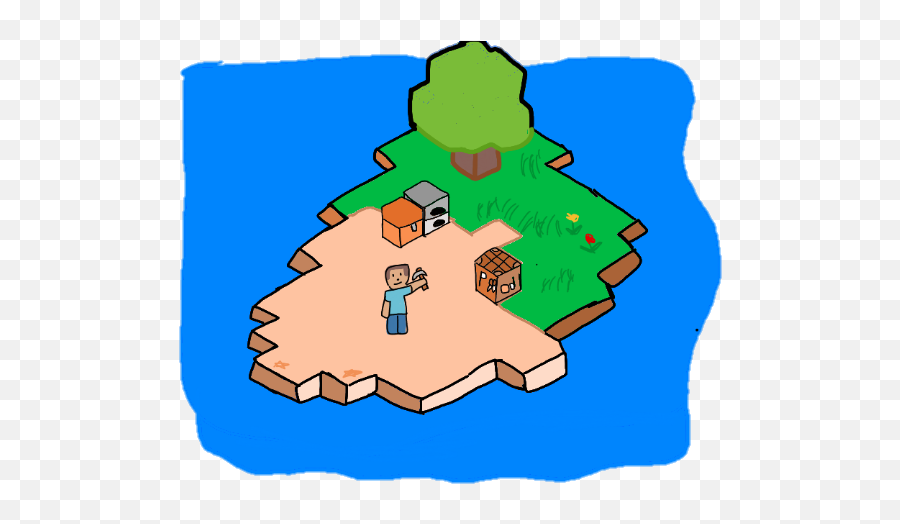 I Tried To Draw A Isometric Island Feel Free Criticize Png Grid