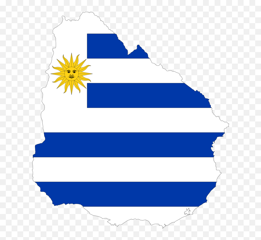 Flag Of Uruguay Map Computer Icons - Uruguay Flag On Country Png,Uruguay Flag Png