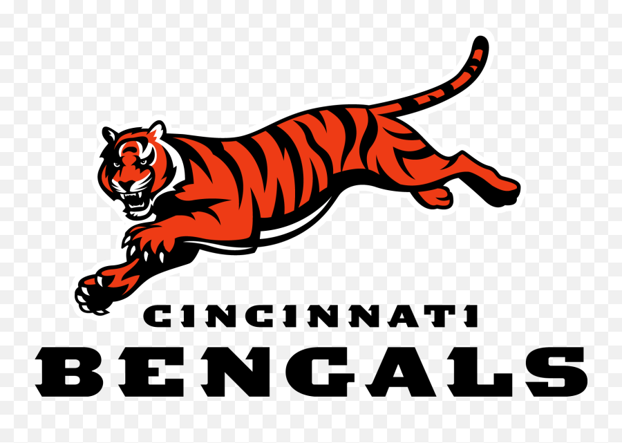 Cincinnati Bengals Logo Clipart - Cincinnati Bengals Logo Text Png,Bengals Logo Png