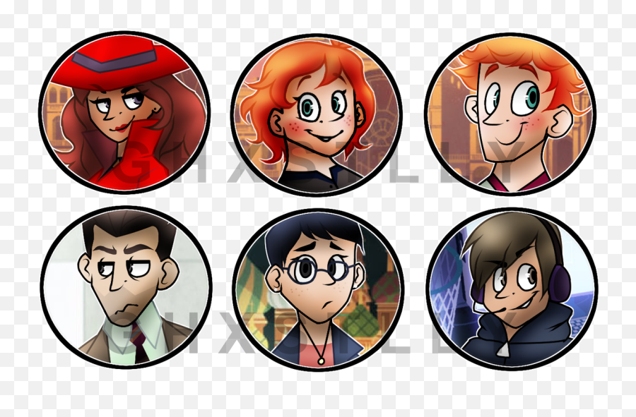 Vves Comms Open - All Carmen Sandiego Hairstyles Png,Carmen Sandiego Logo