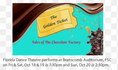 The Golden Ticket Tales Of Chocolate Factory Polk Arts - Graphic Design Png,Golden Ticket Png