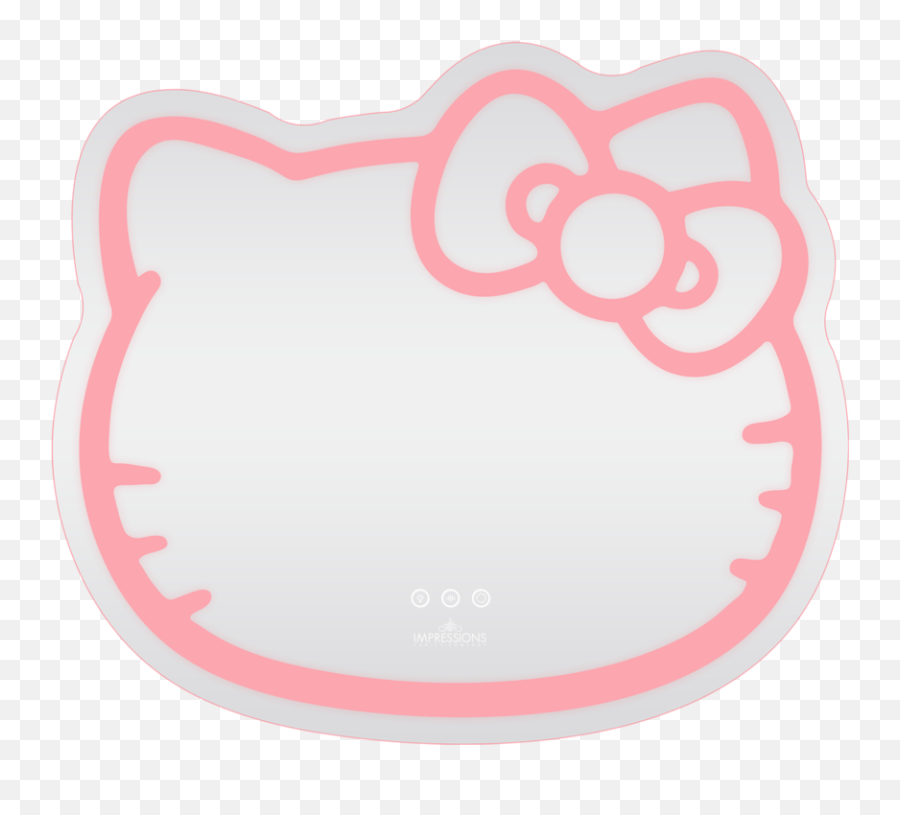 Hello Kitty Smart Wifi Led Wall Mirror - Hello Kitty Led Wall Mirror Png,Hello Kitty Desktop Icon Windows 7