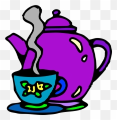 Tea Kettle And Cup Svg Clip Arts Download - Download Art Free png