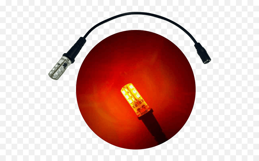 Fire Effect Led Ember Orange Bi - Pin Lamp 12 Volt 19 Lumen 1000 Kelvin And Enhanced Effects Light Cable Socket Fire Effect With Lights Png,Fire Embers Png