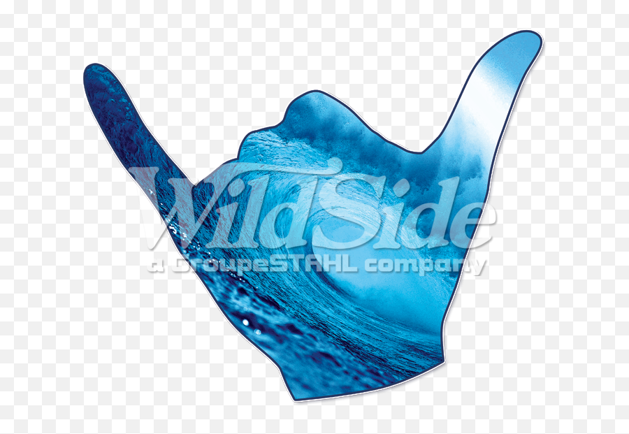 Hang Loose Png - Hang Loose Hand With Blue Wave Stock Watering Can,Hand Waving Icon