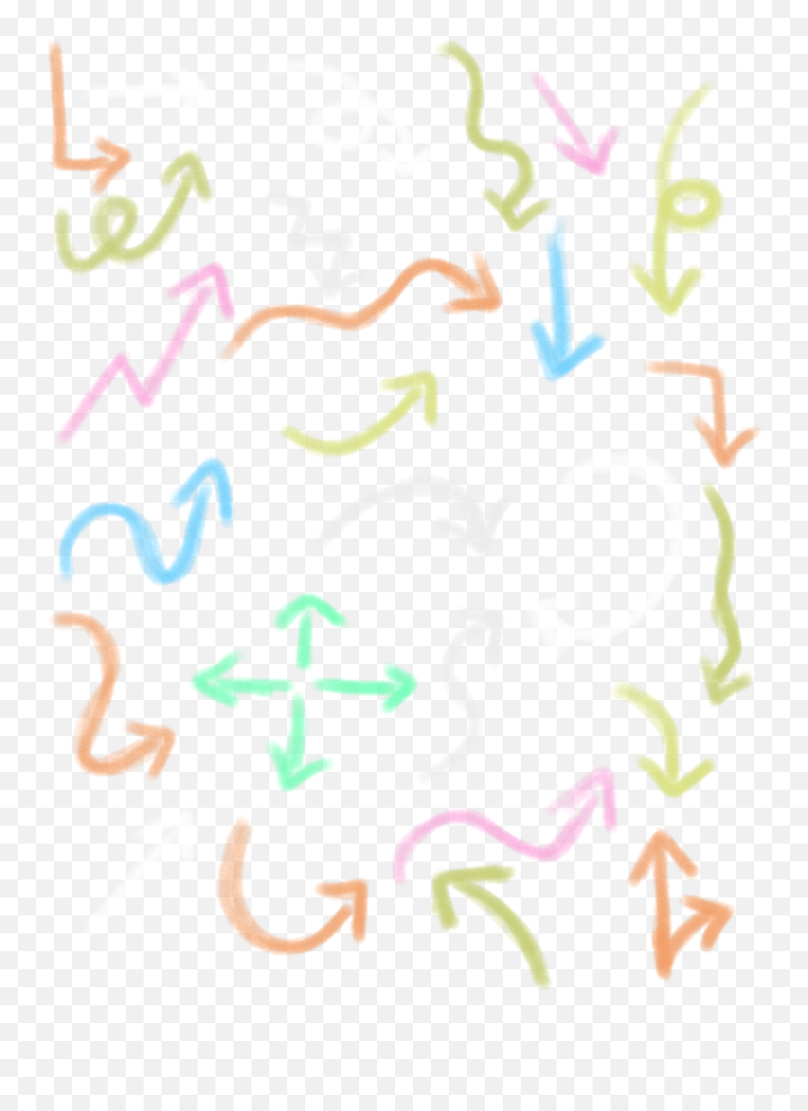 Download Hand Drawn Arrows Arrow Elements Colorful Png And - Visual Arts,Colorful Png