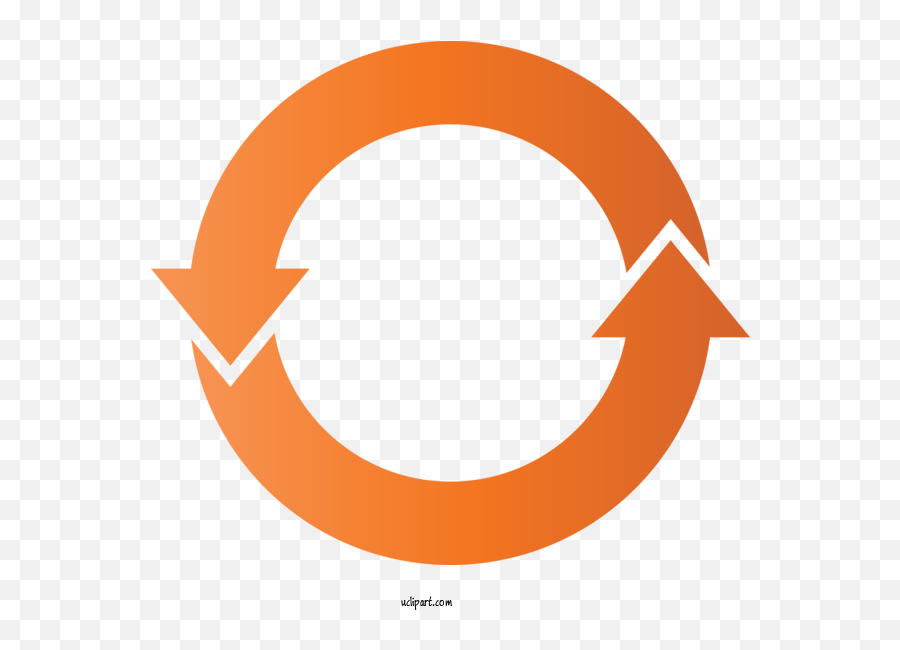 Arrow Orange Line Circle For - Circle Arrow Orange Arrow In A Circle Transparent Background Png,Green Arrow Icon No Background