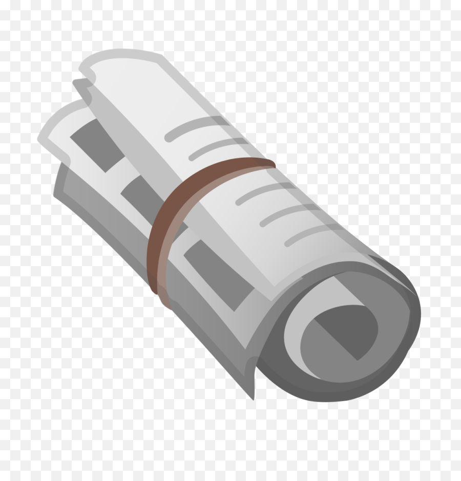 Rolled Up Newspaper Icon Noto Emoji Objects Iconset Google - Newspaper Emoji Png,Newspaper Png