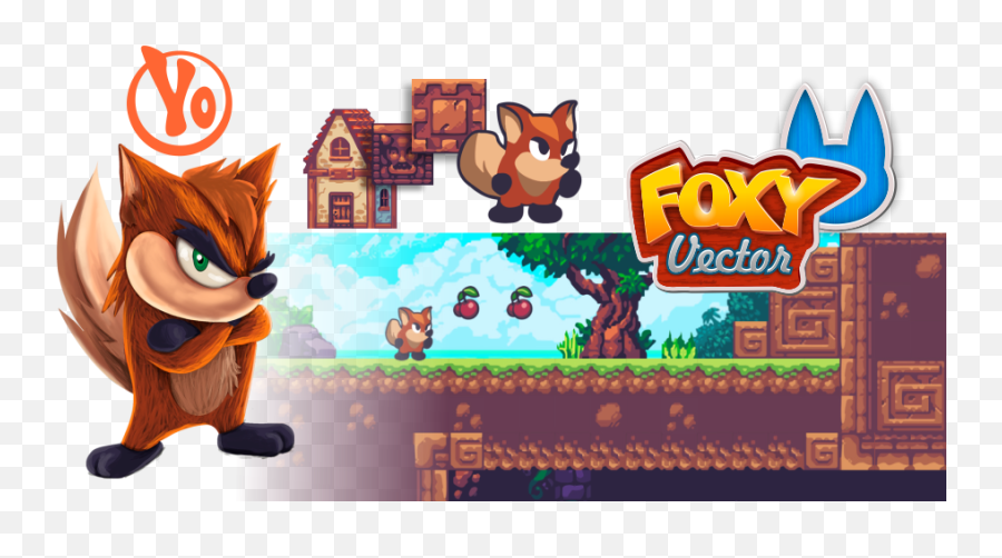 Foxy Vector By Misac Gomes - Games Made With Vector Png,Foxy Transparent