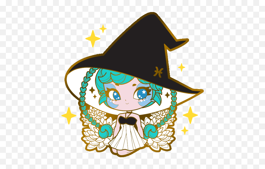 Zodiac Witch Sticker - Zodiac Witch Shourimajo Discover Anime Halloween Cute Witch Git Png,Witch Icon Tumblr