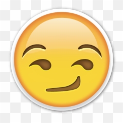 Emoji Face Transparent Background - Smirk png