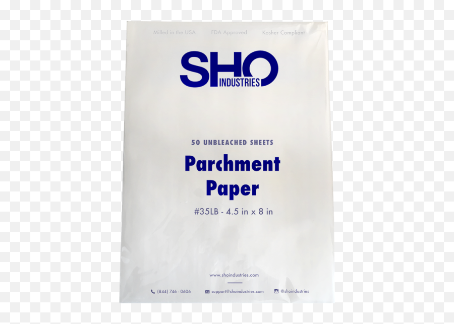 Sho Industries - Unbleached 35lb Folded Parchment 45 In X 8 In Size 100 Pack Types Of Chemical Reactions Png,Parchment Paper Png