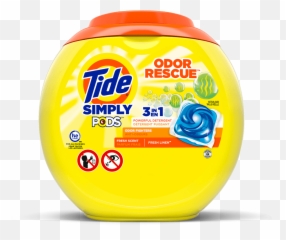 Tide Simply Pods Odor Rescue Laundry Pacs - Pods png