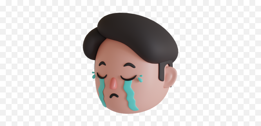 Crying Face Emoji Icon - Download In Colored Outline Style For Adult Png,Cry Face Icon