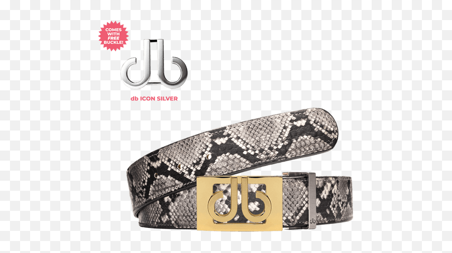 Python Snakeskin Leather Belt With Gold Thru Classic Buckle - Louis Vuitton Png,Icon Belts