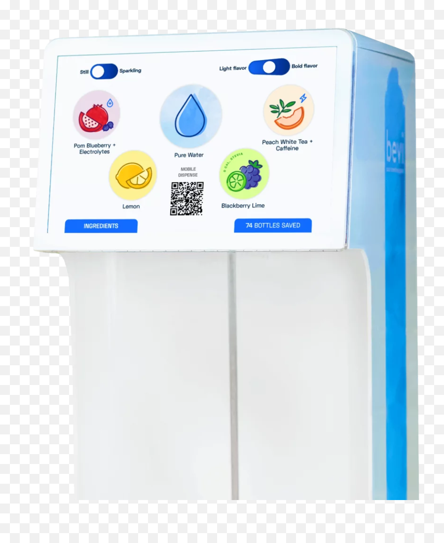 Countertop Water Dispenser The Bevi Now Touchless - Major Appliance Png,Water Dispenser Icon