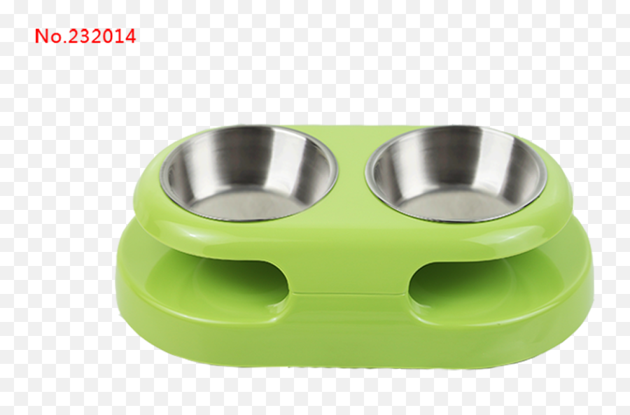 Solid Color Double Dog Bowl Set - Circle Png,Dog Bowl Png