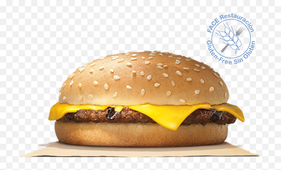 Burger King Hamburguesa Con Queso Png - Cheese Burger With Sesame Seed,Hamburguesa Png