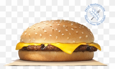 Burger King Hamburguesa Con Queso Png - Cheese Burger With Sesame Seed,Hamburguesa Png