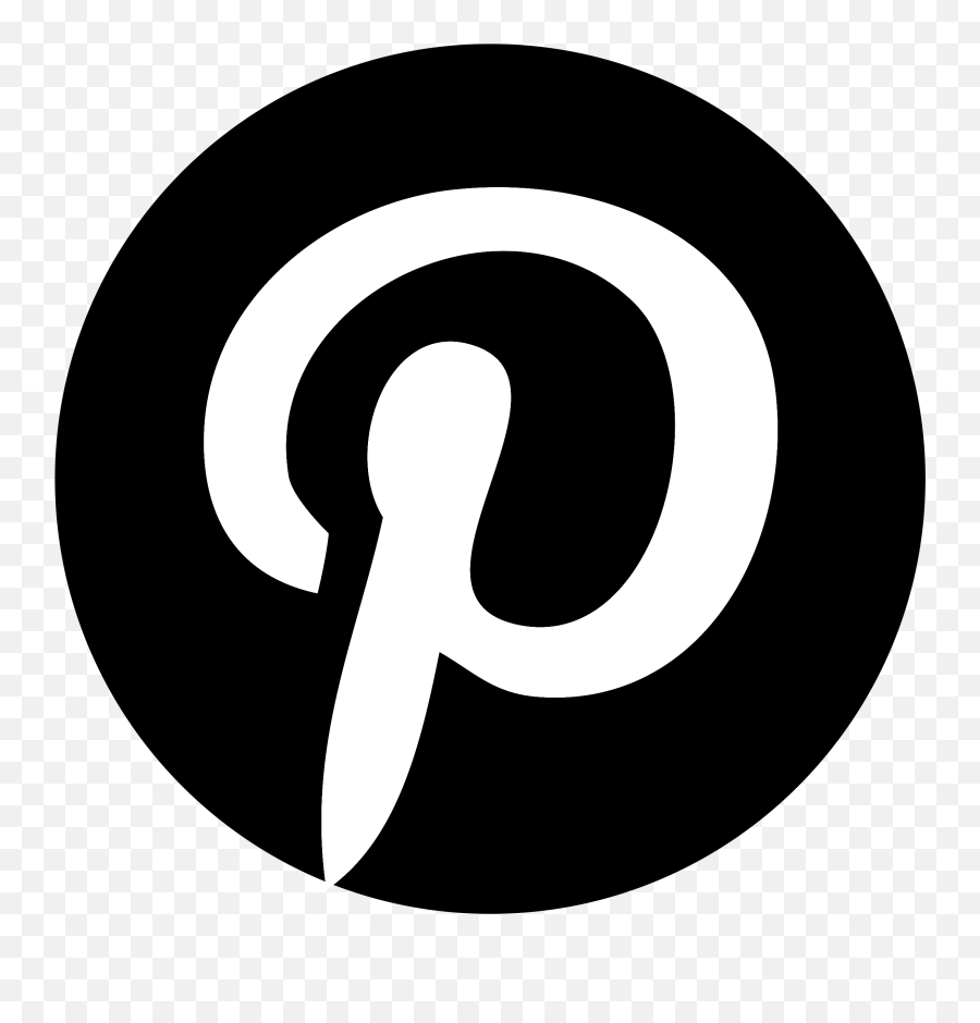 Pinterest Logo Png Transparent Svg - Black Pinterest Logo Vector,Pinterest Logo Transparent