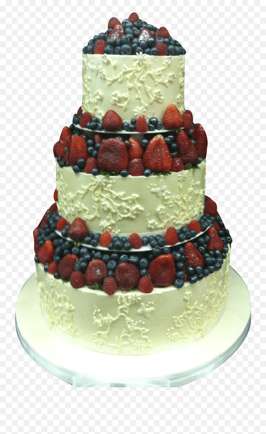 Fruit Wedding Cake - Cake Decorating Png,Wedding Cake Png