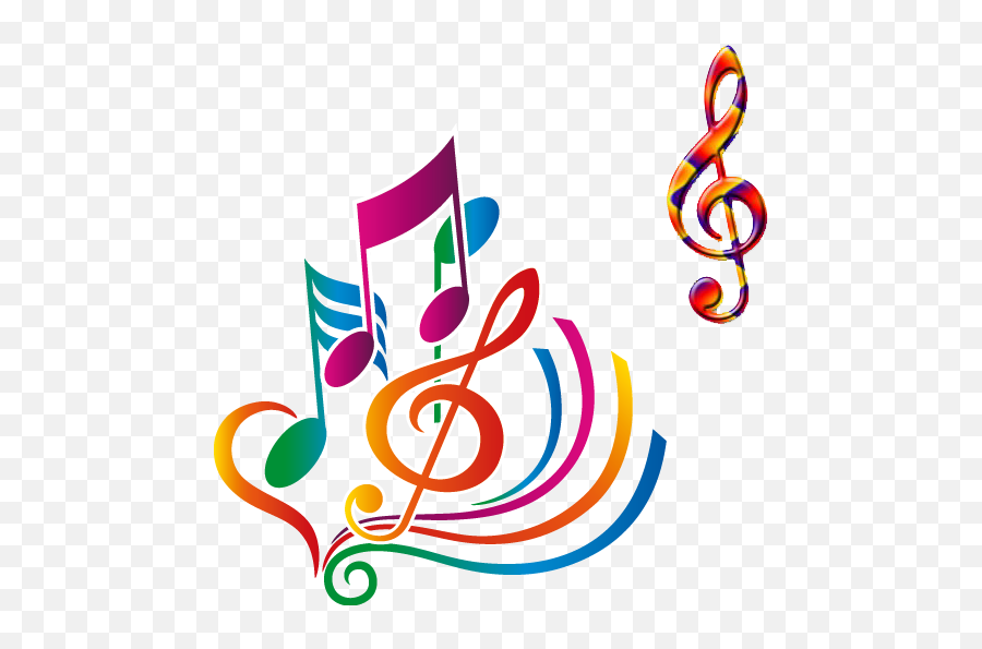 Color Music Notes Png - Musical Art Color Notes Colorful Desenho De Notas Musicais Coloridas,Notes Png