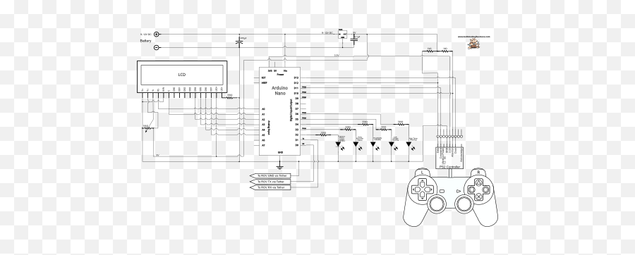 Topside Circuit Diagram - Circuit Diagram For Submarine Robot Png,Circuitry Png